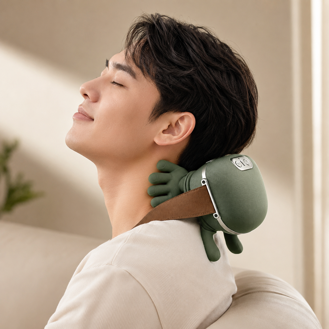 Masajeador Cervical Con Calor Recargable + Envio Gratis