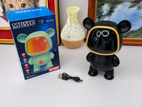 Parlante Bluetooth Oso LED Recargable